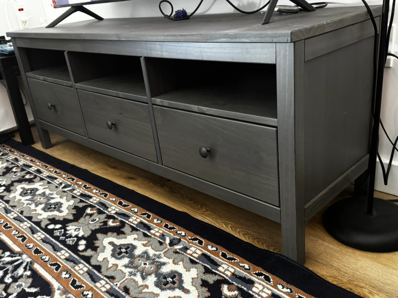 TV Stand with 3 Drawers (Samsung 65” not included))