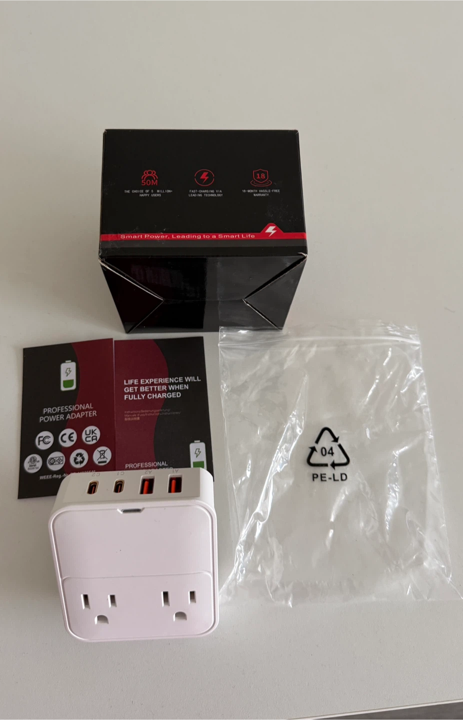 6-in-1 European Travel Adapter – Perfect for Canadian Devices