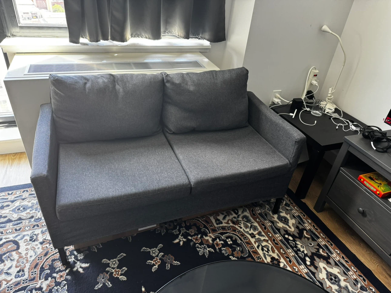Gray Loveseat Sofa - photo 2