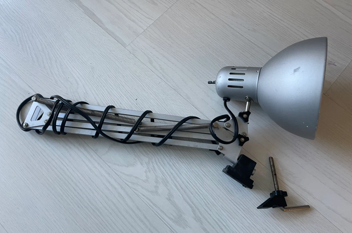 Silver work lamp/ Desk Lamp from IKEA