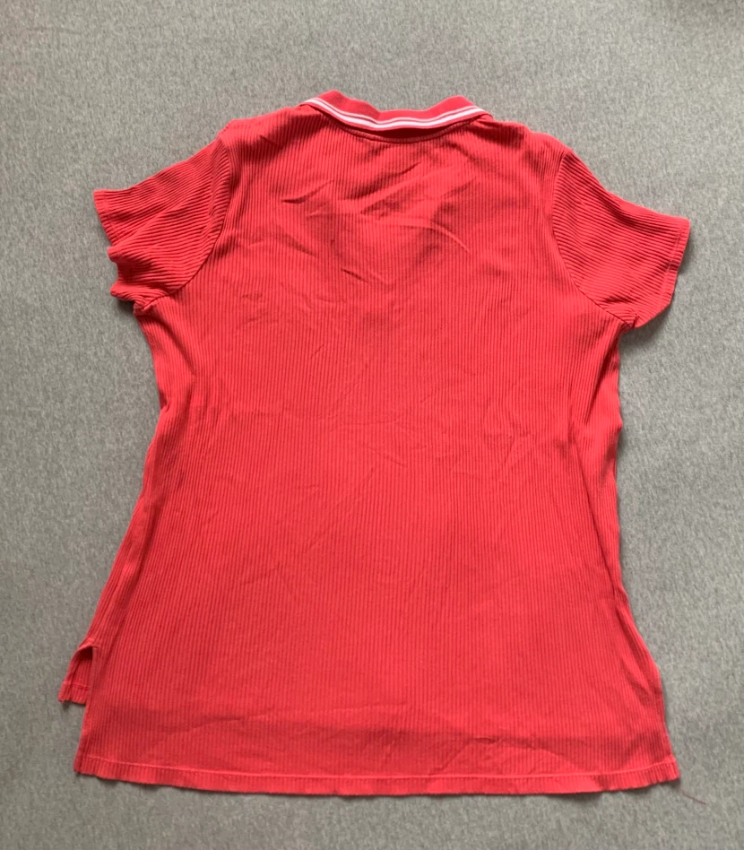Addition Elle Coral Pink Ribbed Polo Shirt - Size 2X - photo 2
