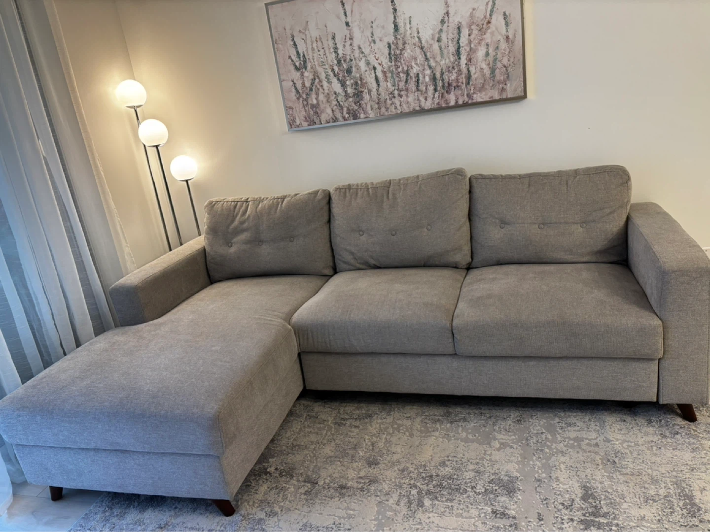 Grey Sectional Sofa from Structube