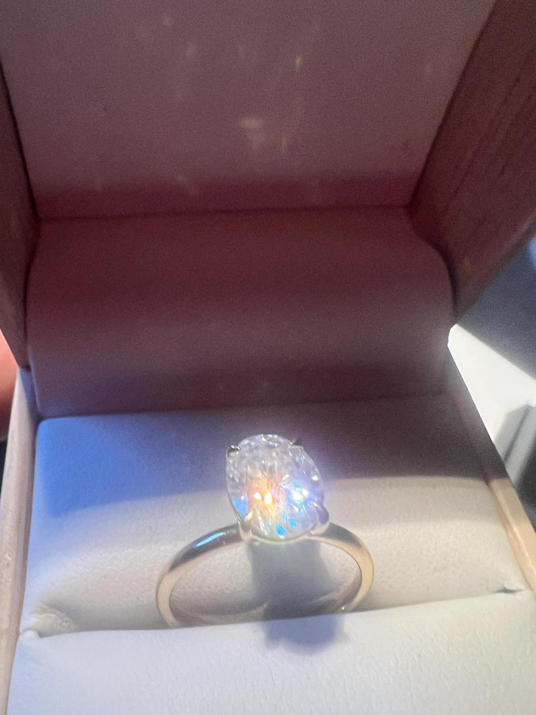 14 k moissanite Ring