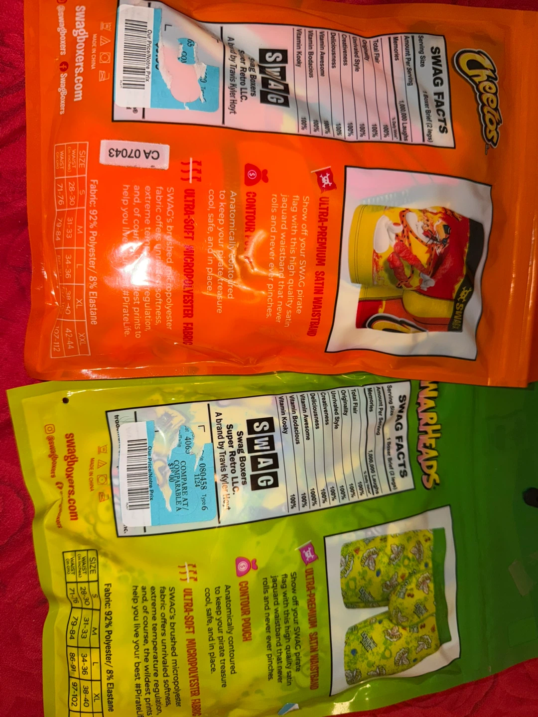 SWAG Boxer Briefs (Cheetos & Warheads) - photo 2