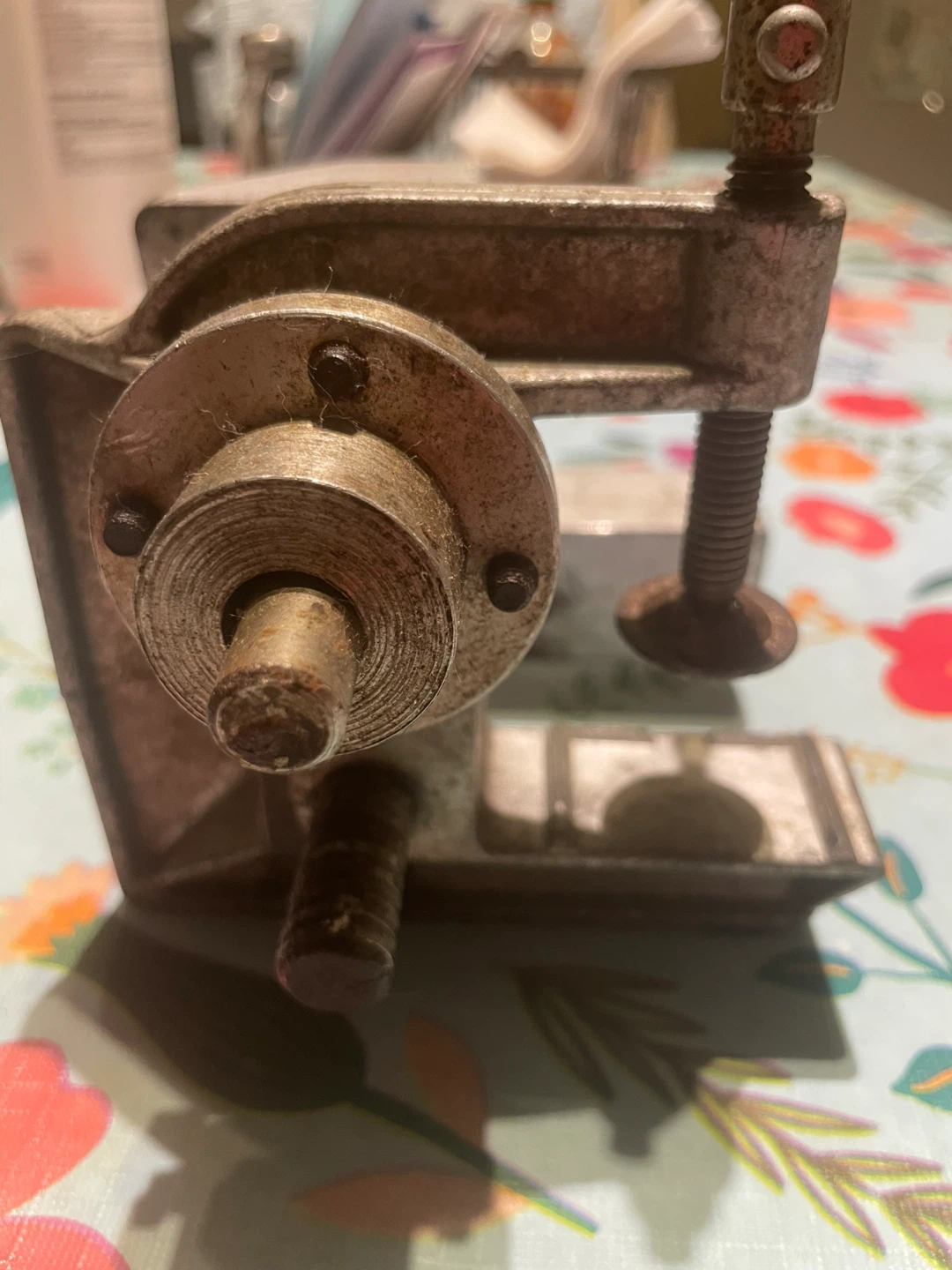 Vintage Metal Bench Vise Clamp