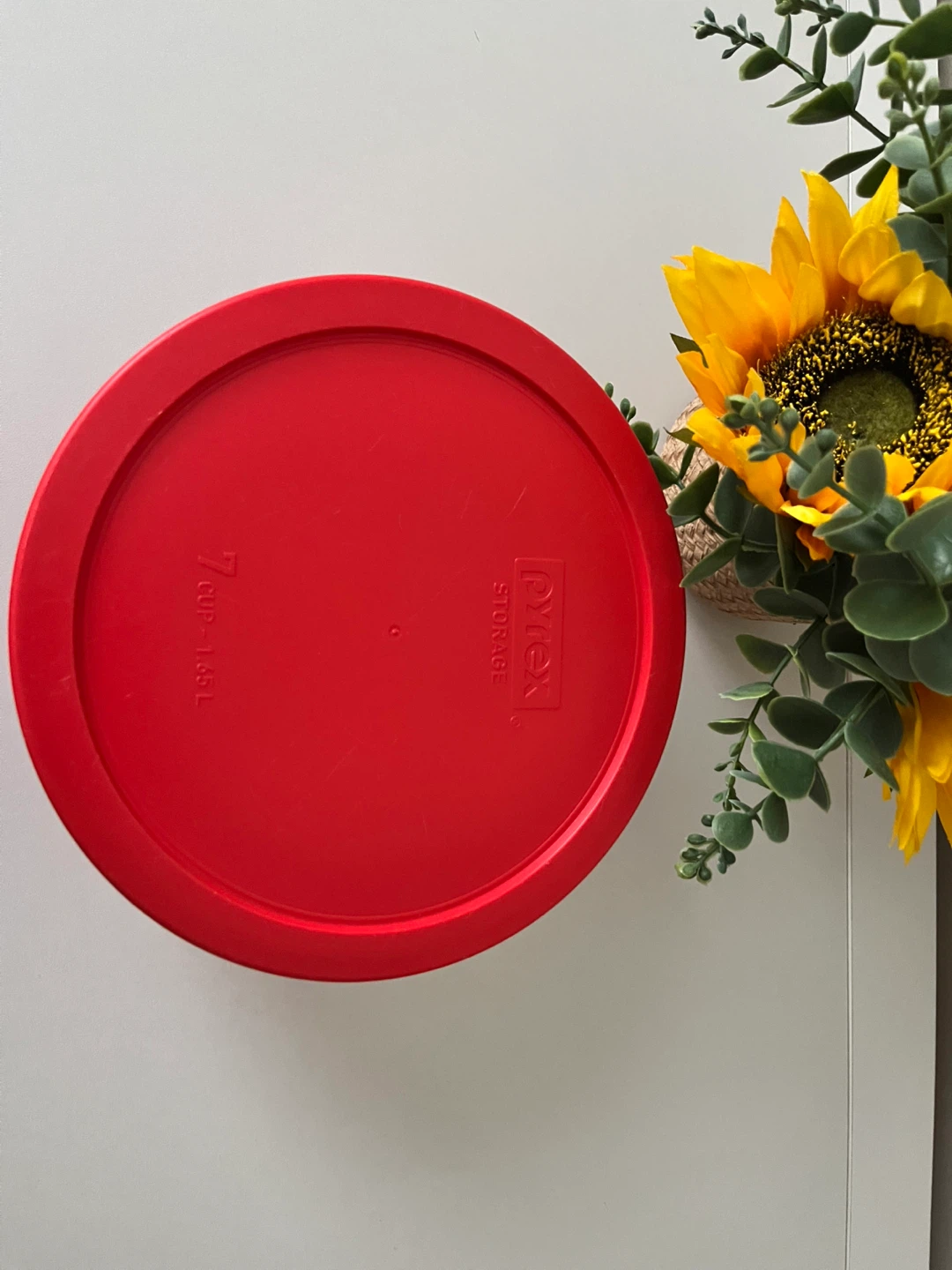 Pyrex Glass Bowl with Red Lid - photo 3