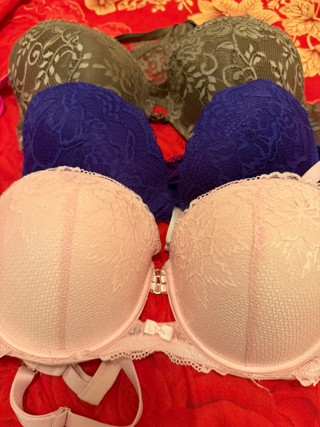 La Vie en Rose Bra Bundle - Pink and Blue 3 for $10 - photo 2