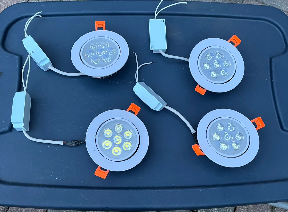 Four Round LED Recessed Ceiling Lights - photo 2