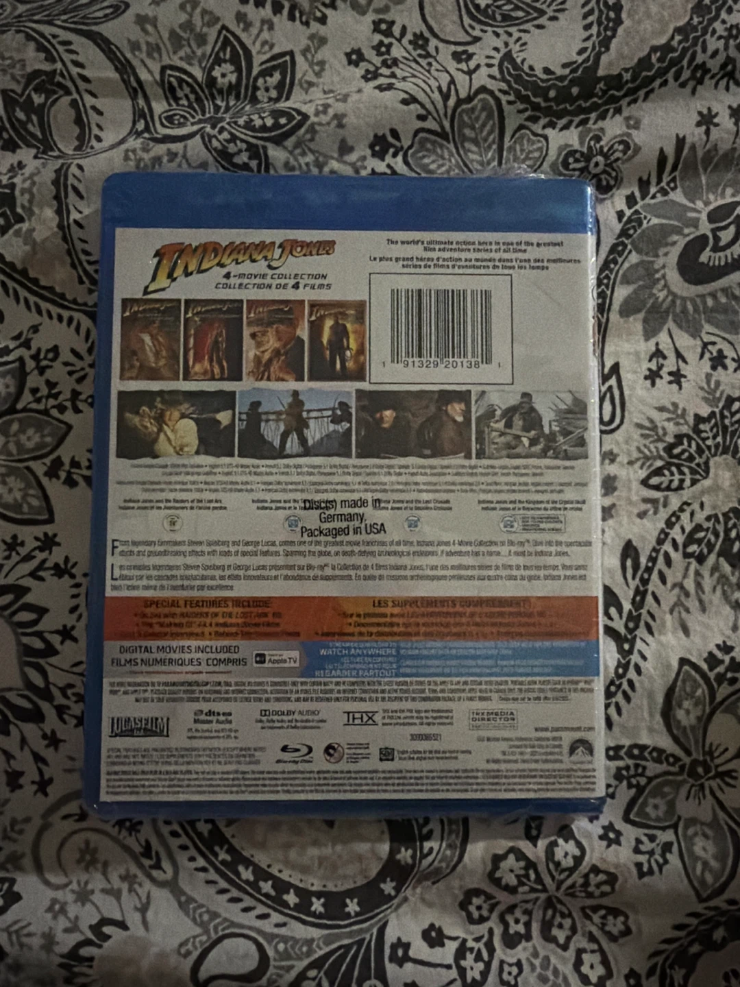 Indiana Jones 4-Movie Collection Blu-ray + Digital - photo 2