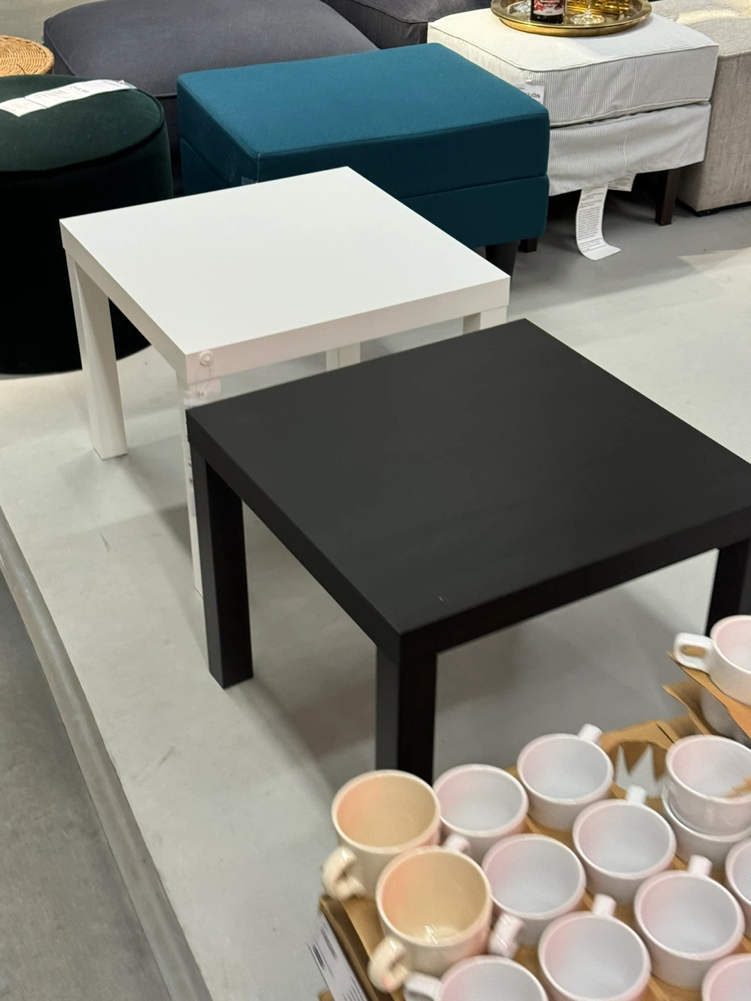 IKEA square side table (black)
