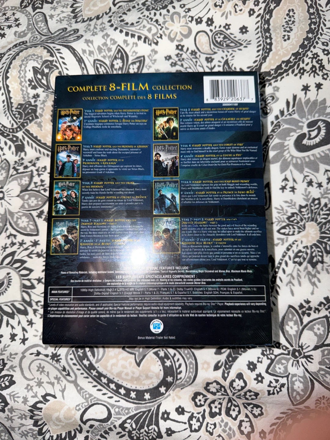Harry Potter Complete 8-Film Collection Blu-Ray Set - photo 2