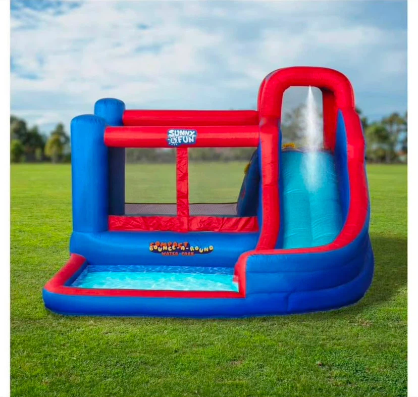 Round Inflatable Water Slide Park with Bounce House on Rent
