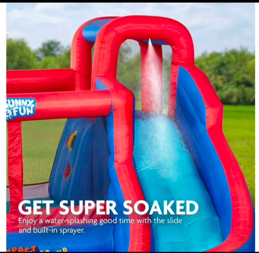 Round Inflatable Water Slide Park with Bounce House on Rent - photo 2