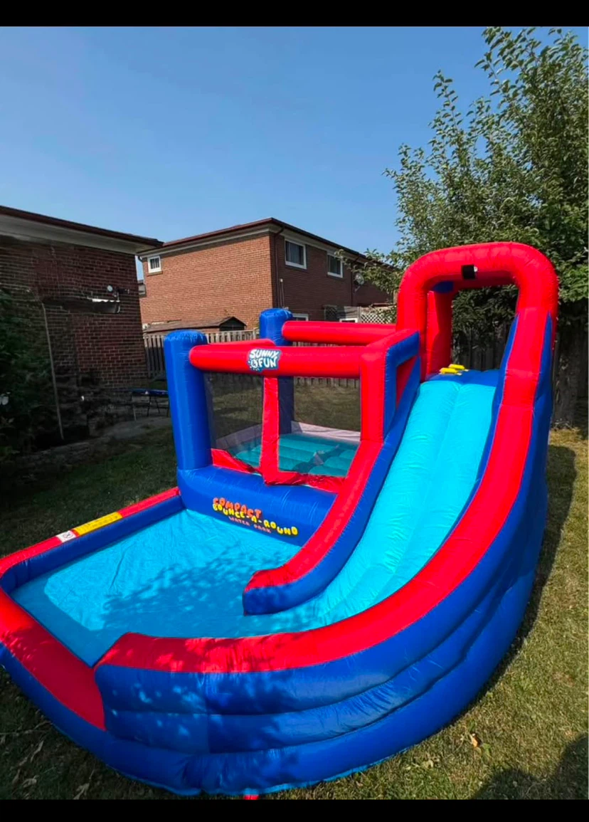 Round Inflatable Water Slide Park with Bounce House on Rent - photo 3