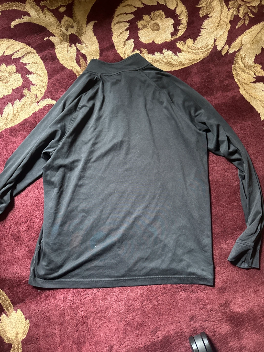 Under Armour Black 1/4 Zip Long Sleeve Shirt - photo 2