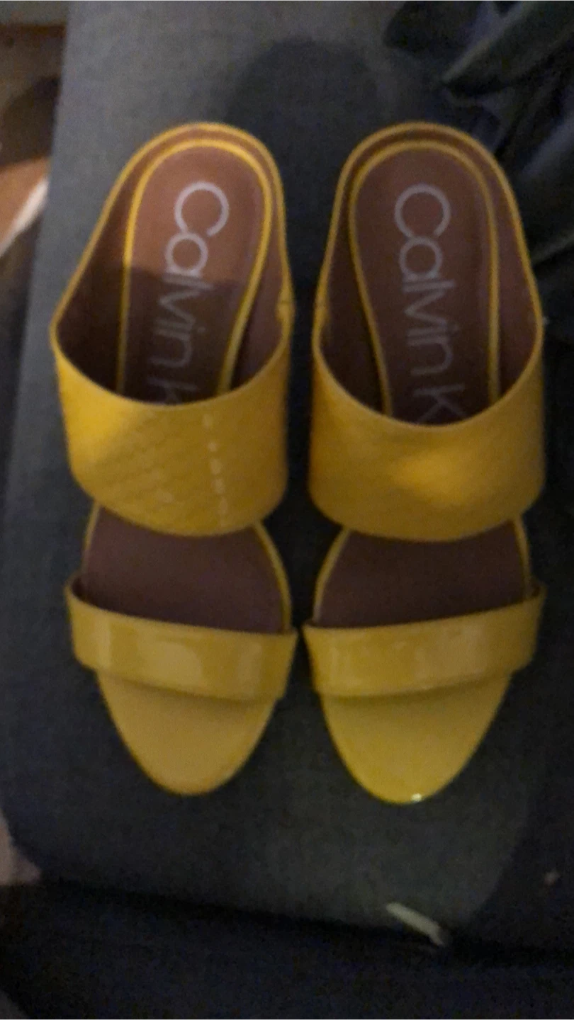 Calvin Klein Yellow Mules - photo 2