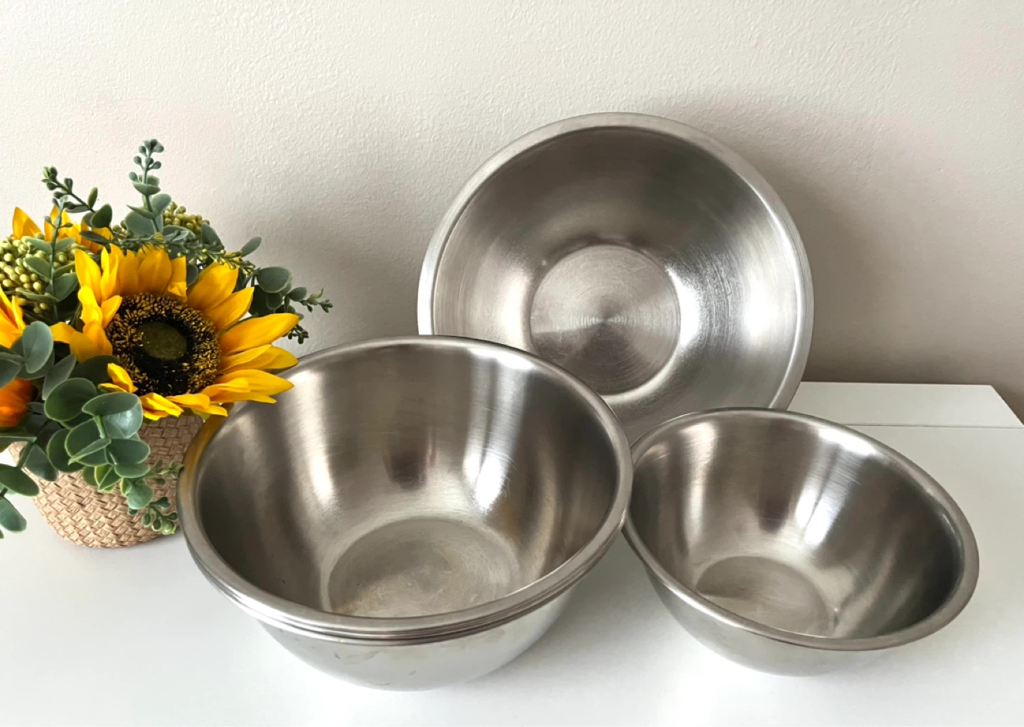 Set of 5 Stainless Steel Mixing Bowls - photo 2