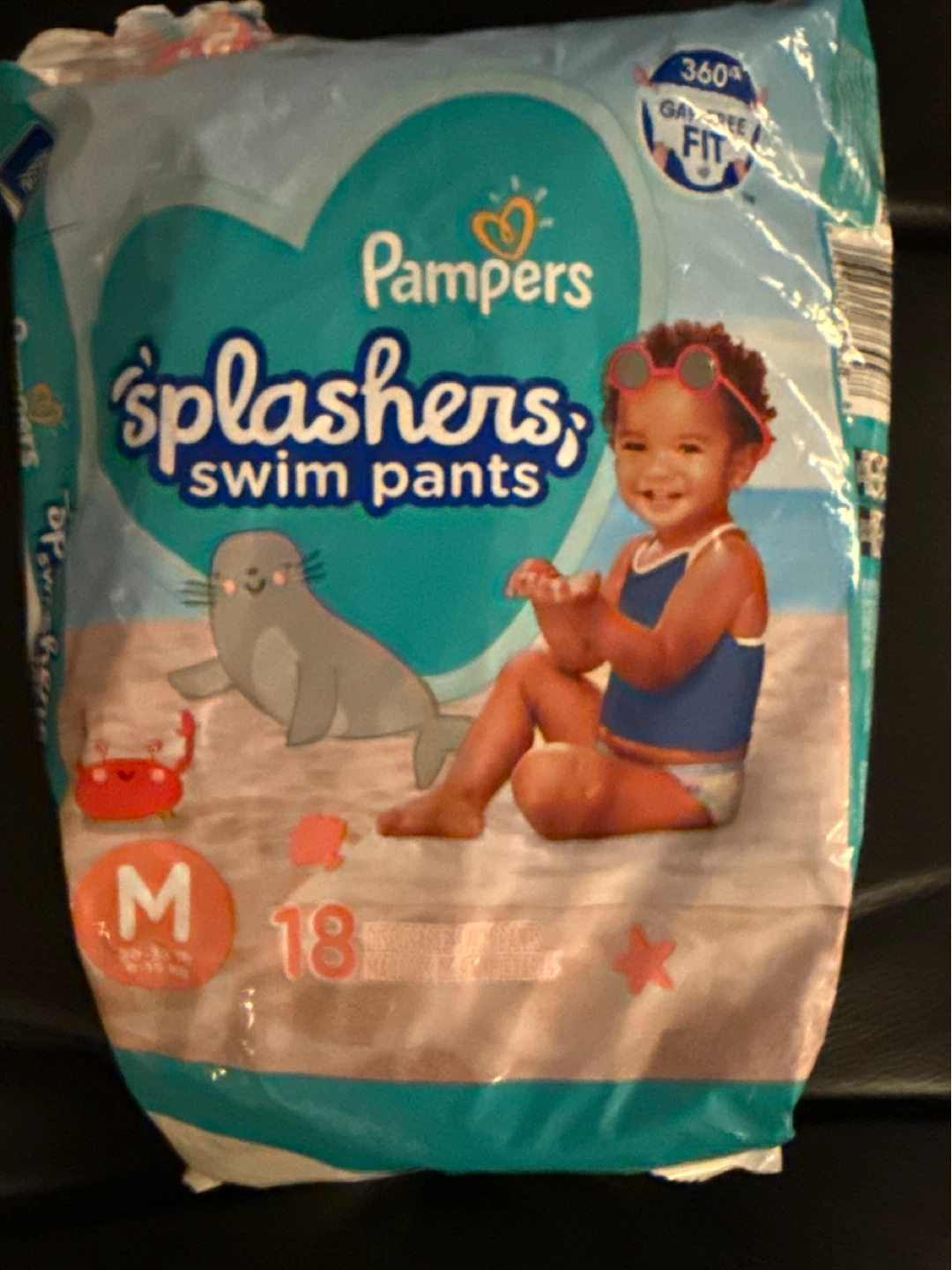 Free bag of swim diapers size M (20-33lbs)