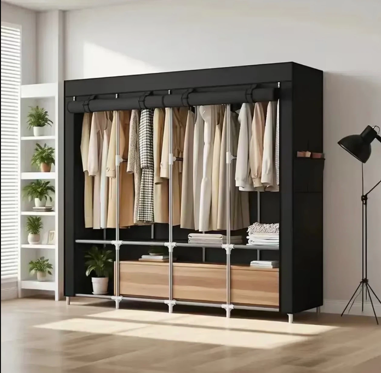 Black Portable large Wardrobe (BRAND NEW IN BOX) - photo 2