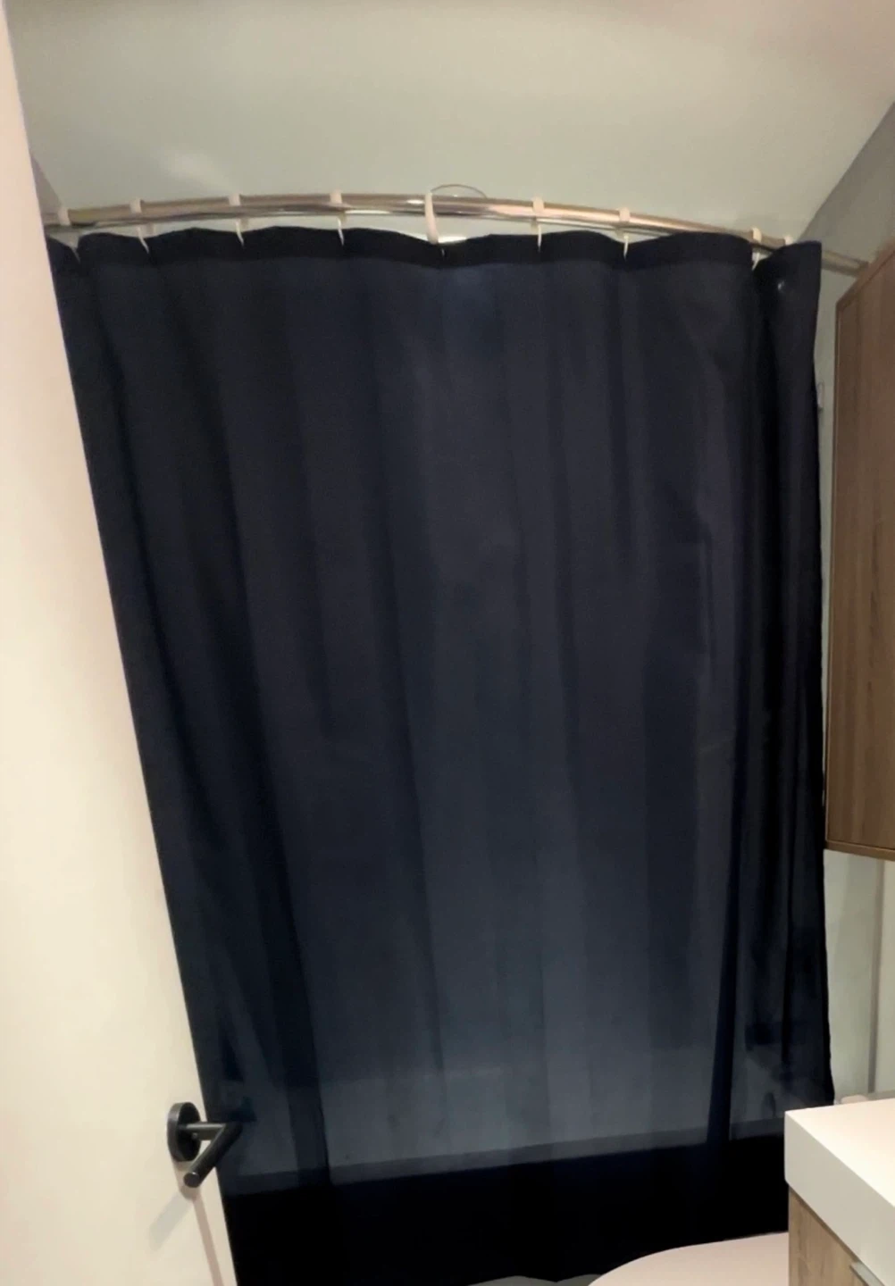 Navy Shower Curtain