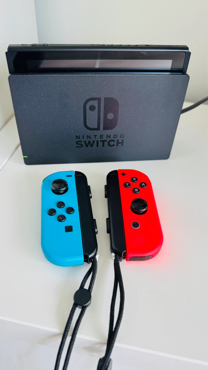 Nintendo Switch Console with Blue and Red Joy-Cons - photo 4