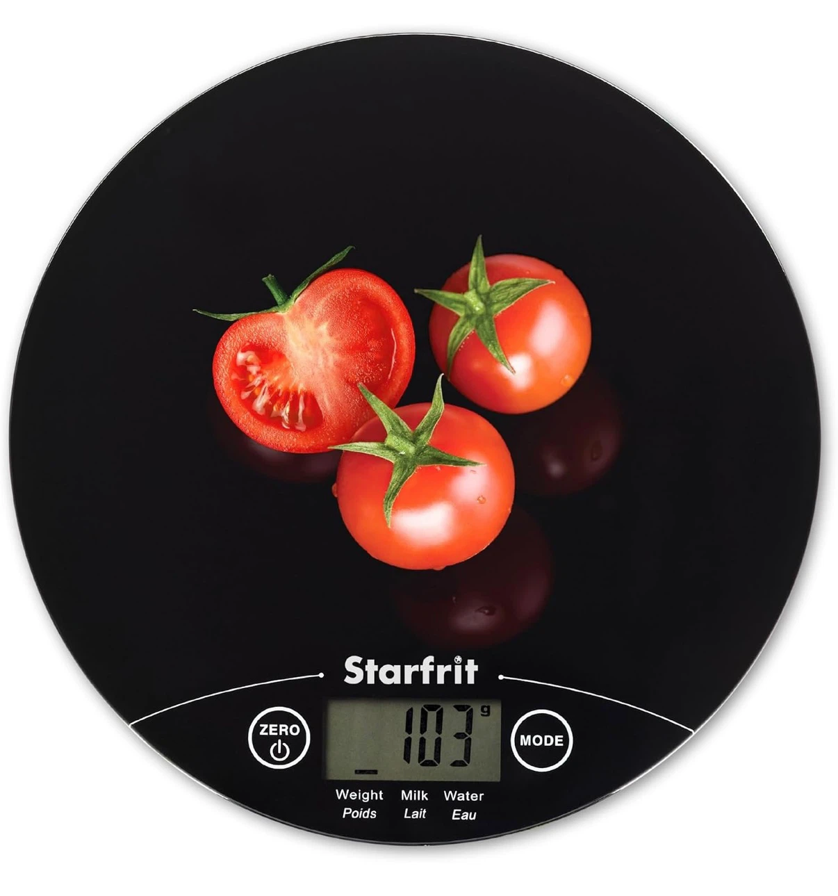 Starfrit Black Digital Kitchen Scale 7" x 0.6"