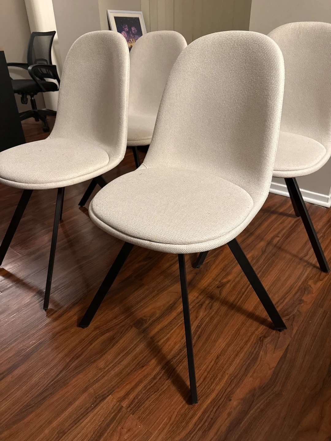 Set of 4 Upholstered Dining Chairs - photo 2