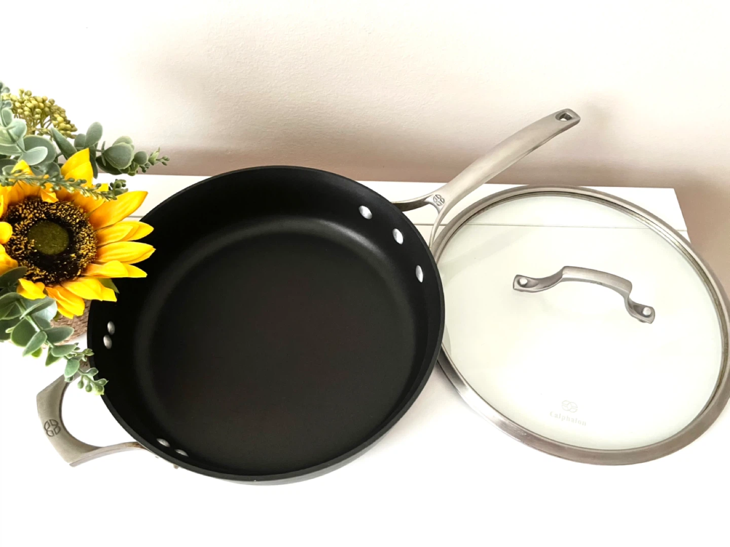 Calphalon Unison Sear 10-inch Fry Pan with Lid - photo 2