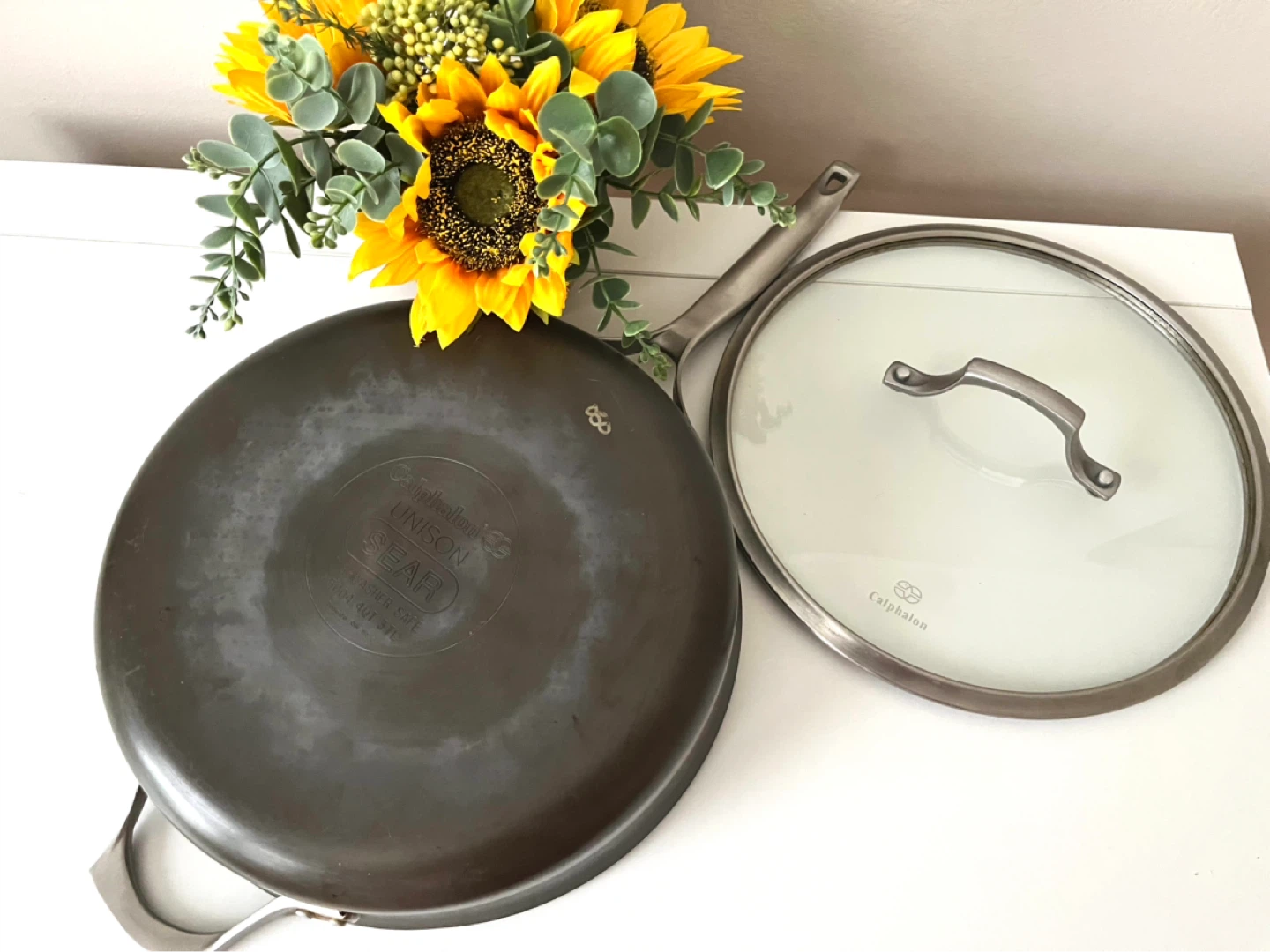 Calphalon Unison Sear 10-inch Fry Pan with Lid - photo 4