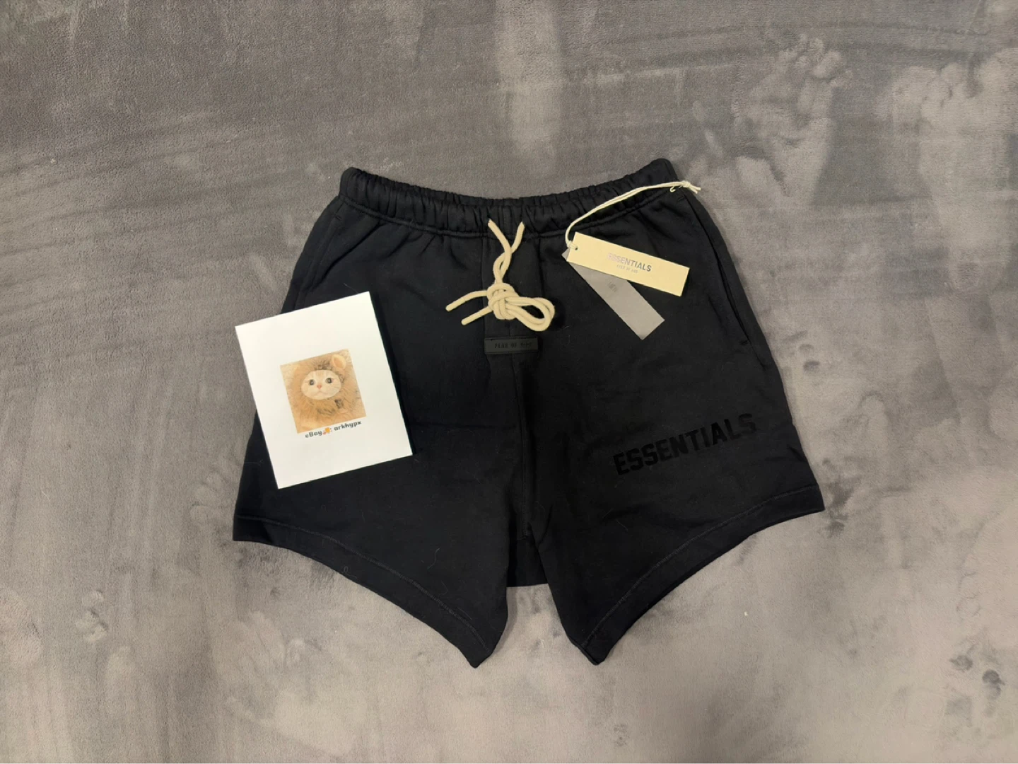 Fear Of God Essentials Shorts Jet Black - Size S NEW WITH TAGS