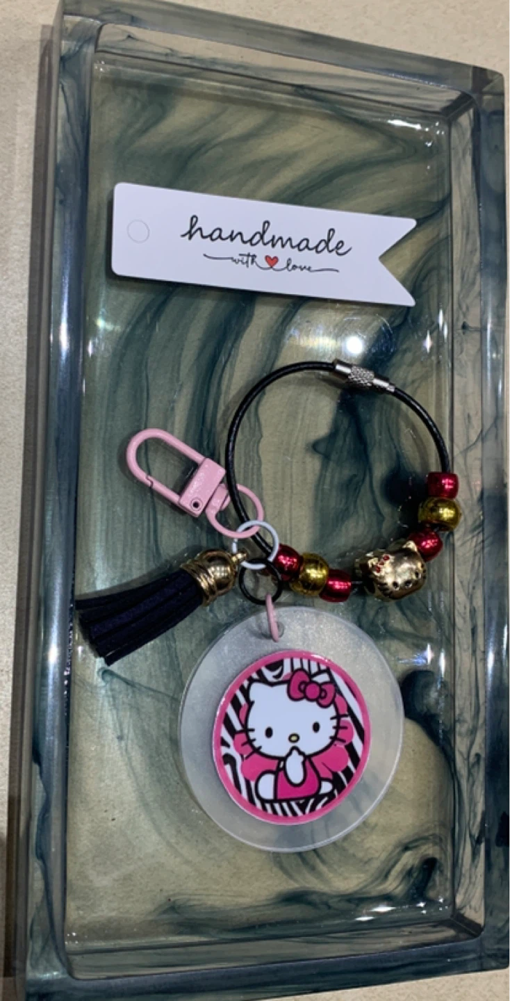 Handmade Hello Kitty Keychain