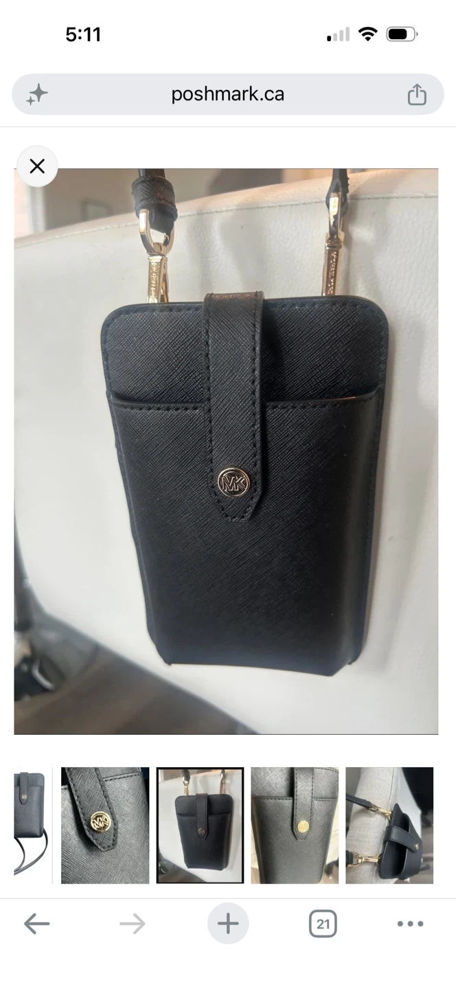 Michael Kors Black Saffiano Leather Phone Holder - photo 3