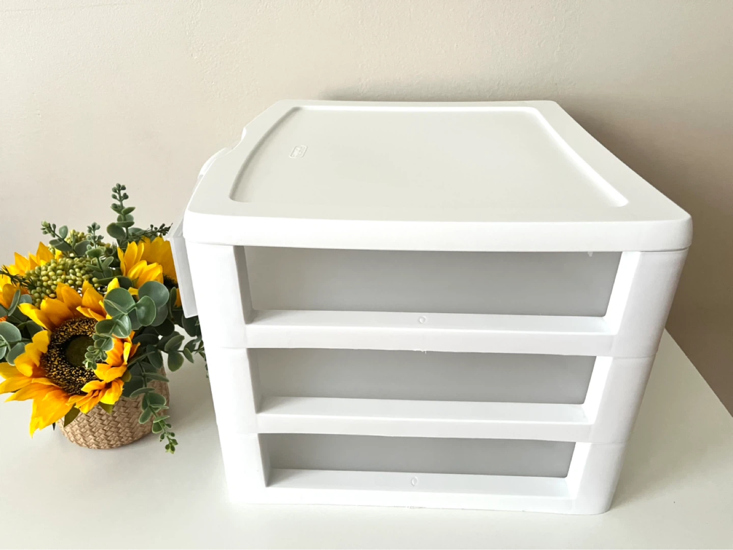 Sterilite 3 Drawer Organizer White 12" x 12" - photo 4