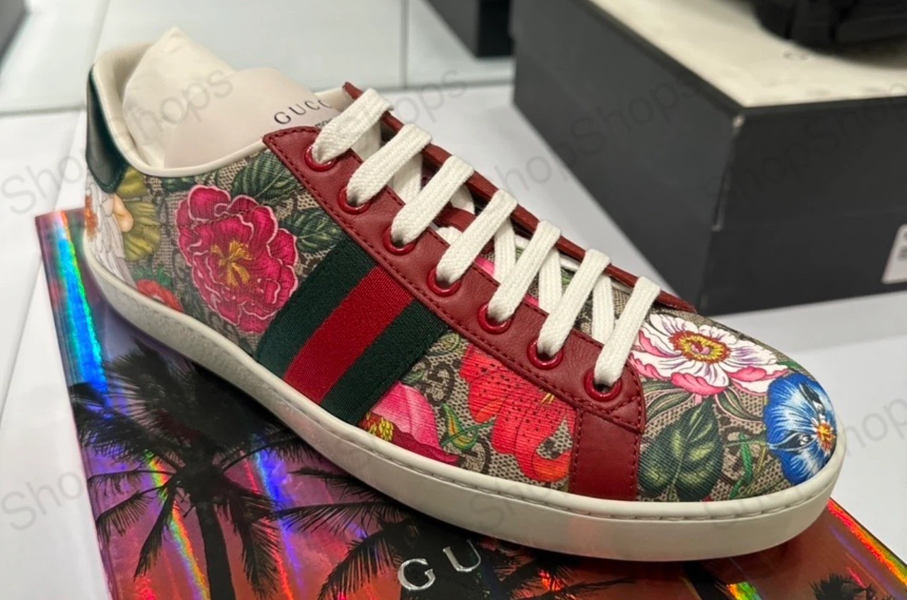 Gucci Floral Ace Sneakers