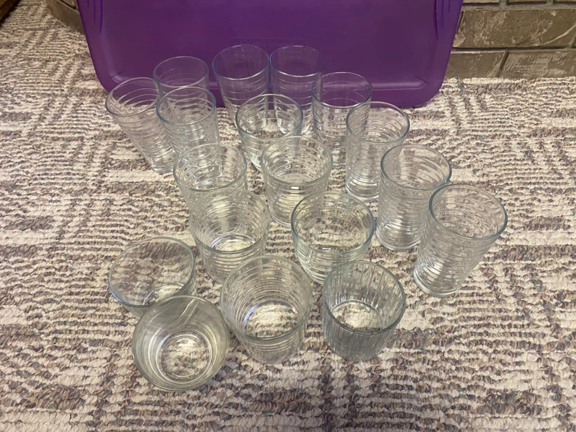 Clear Glass Drinking Glasses