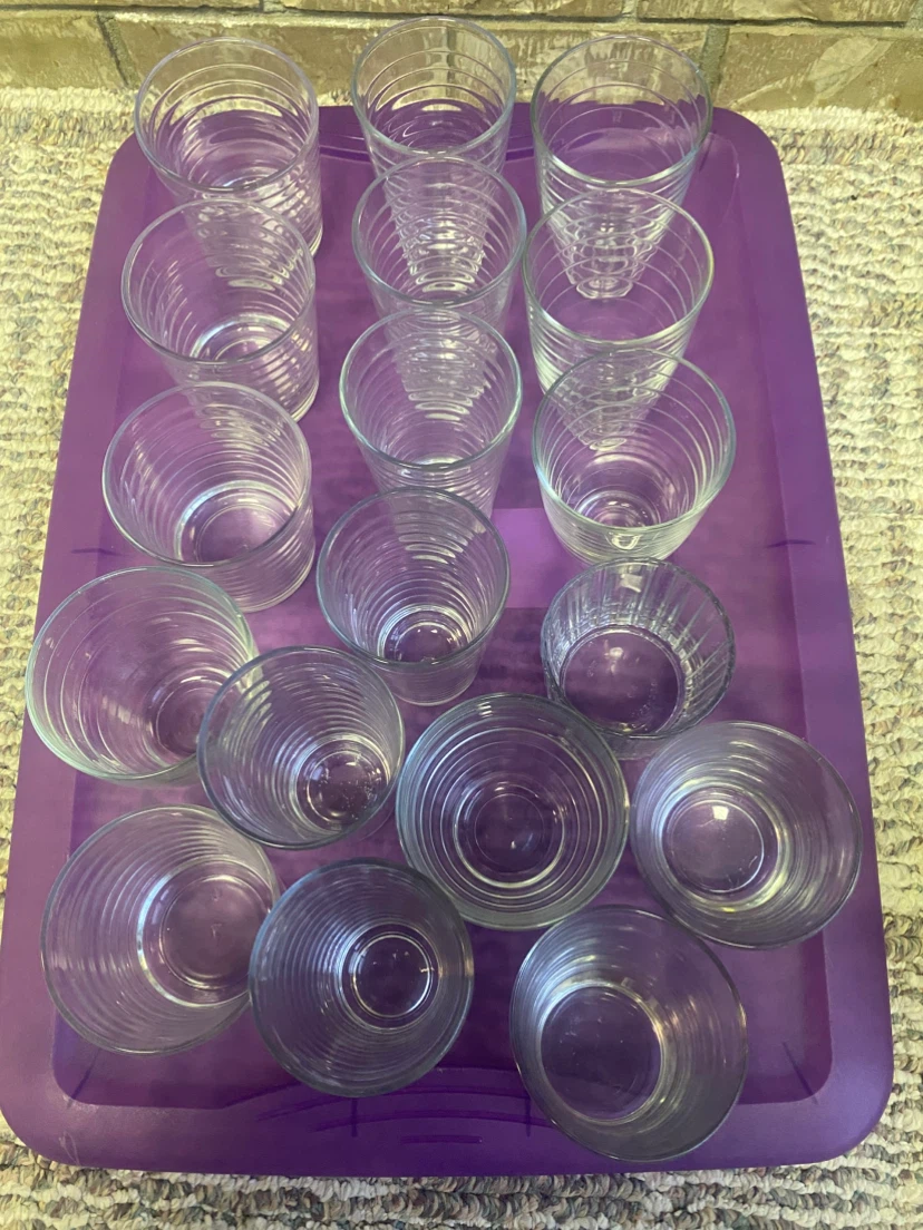 Clear Glass Drinking Glasses - photo 2