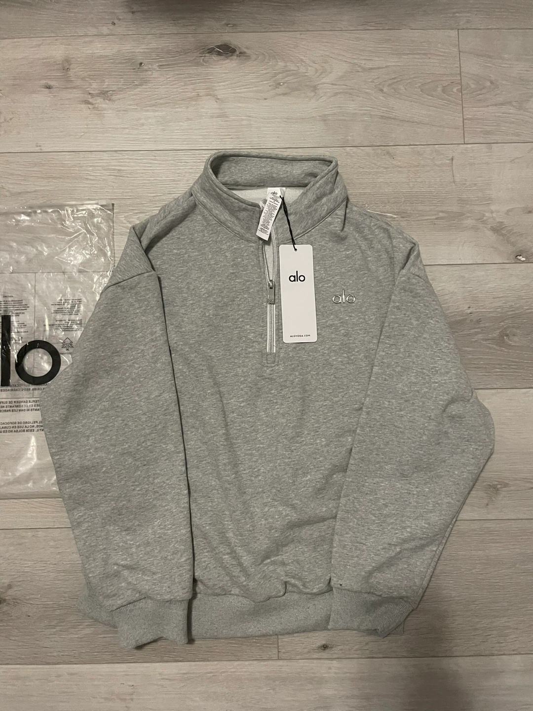 Alo Quarterzip Grey
