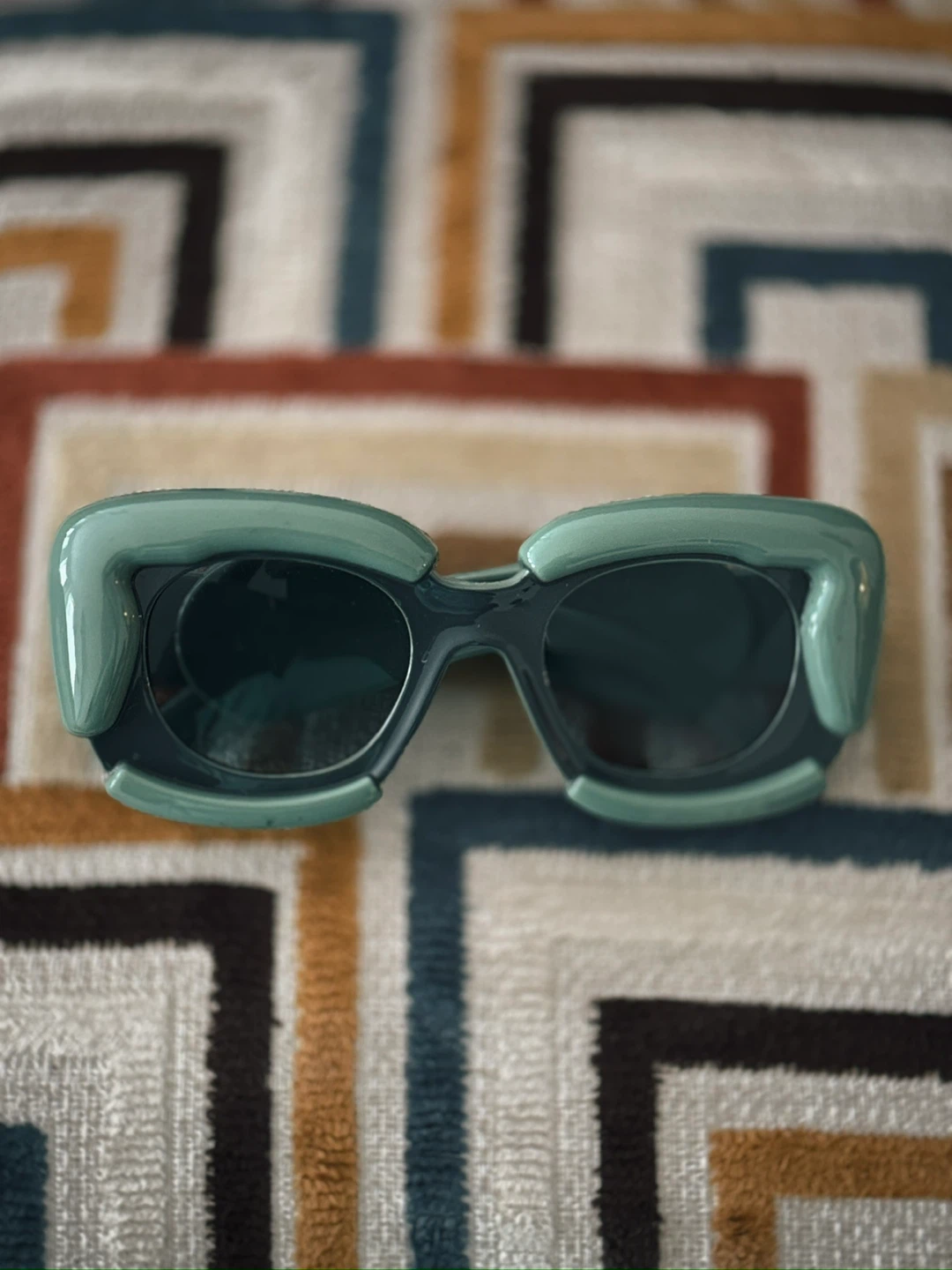 Mint Green Oversized Sunglasses - photo 2