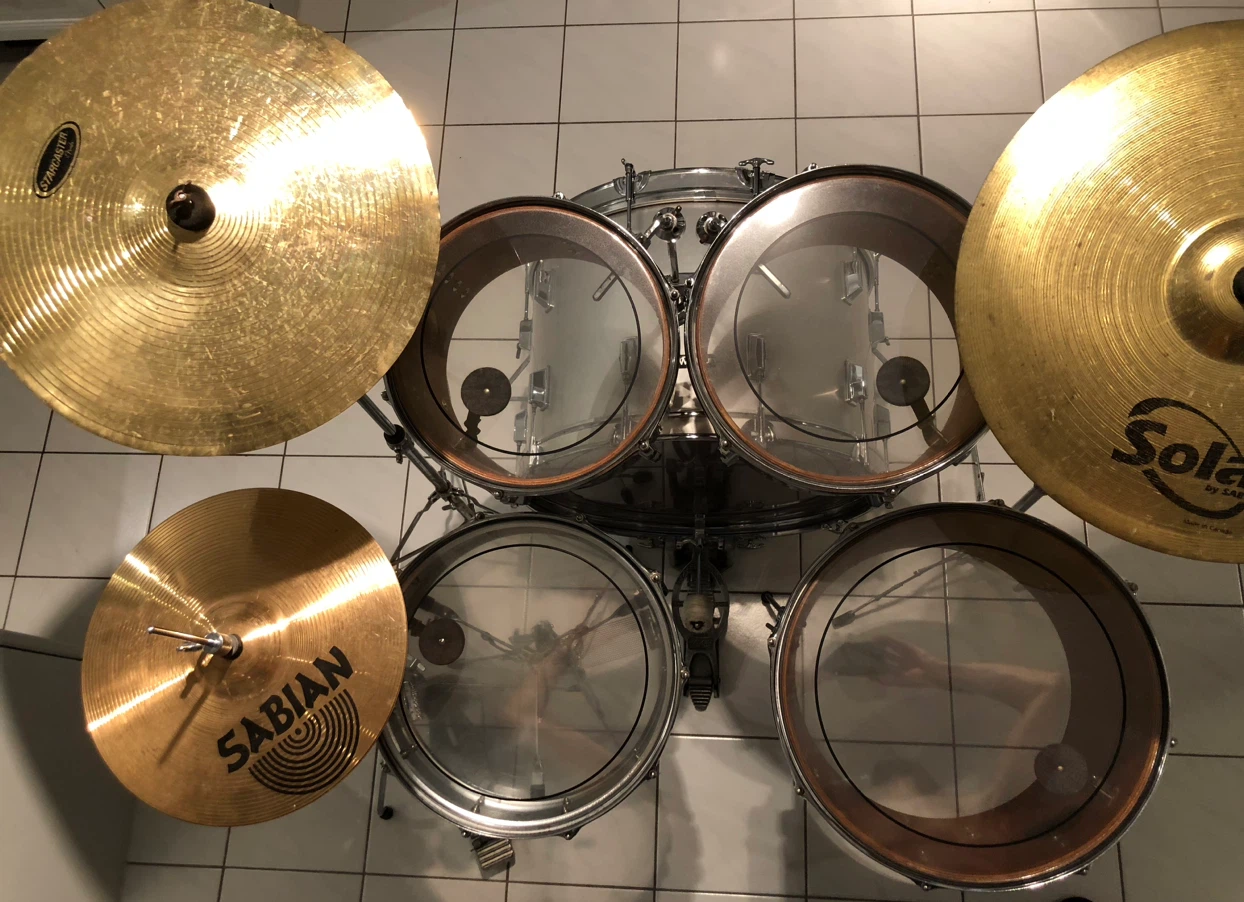 Silver Westbury drum set - 1980s - photo 2