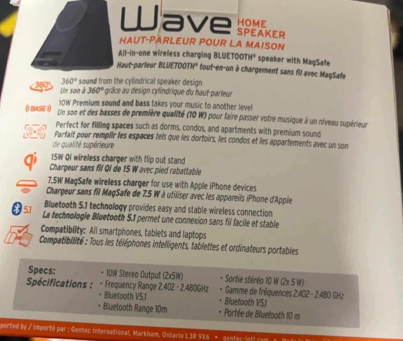 iQ Wave Home Speaker with MagSafe Wireless Charger - photo 2