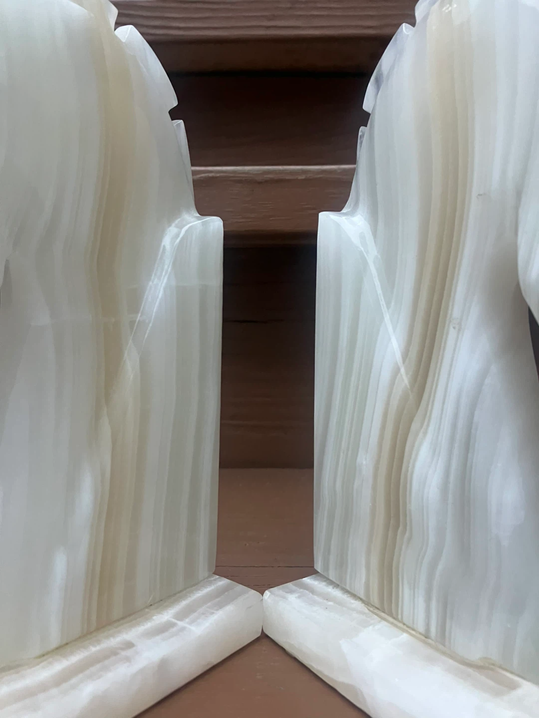 Vintage Onyx Horse Head Bookends - 8.5” x 5” - photo 4