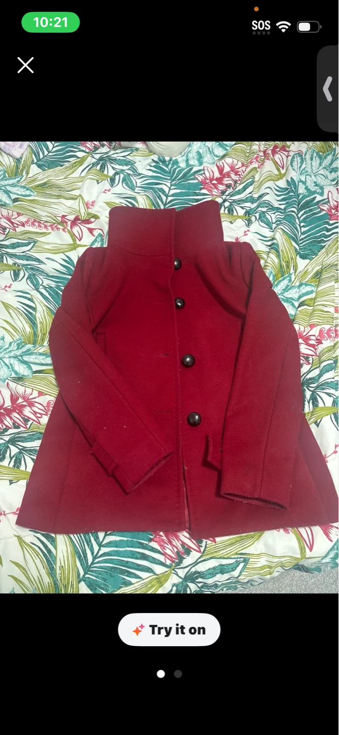 Babaton Red Winter Coat size small - photo 2