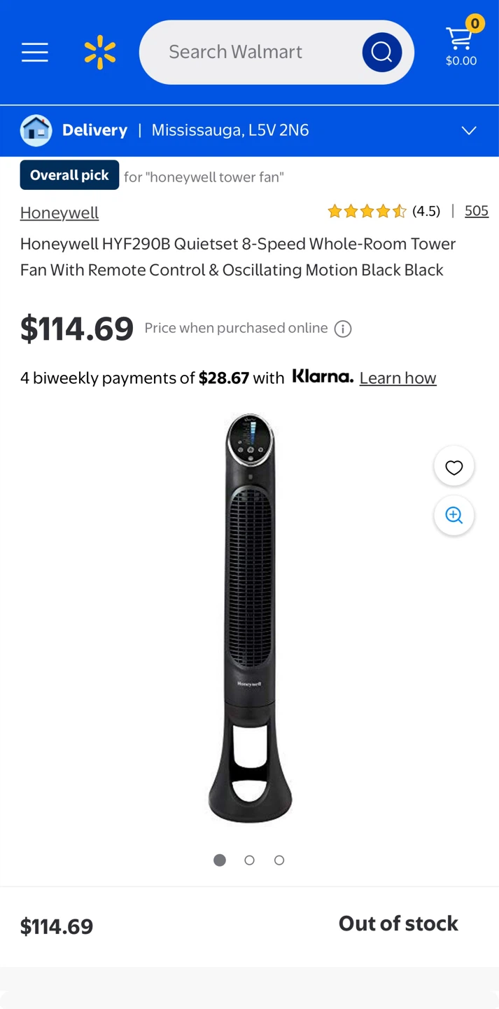 Honeywell QuietSet Tower Fan - photo 2