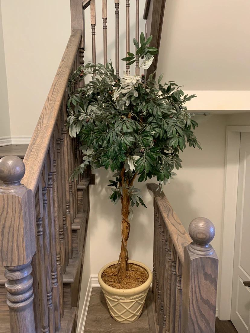 Faux olive tree