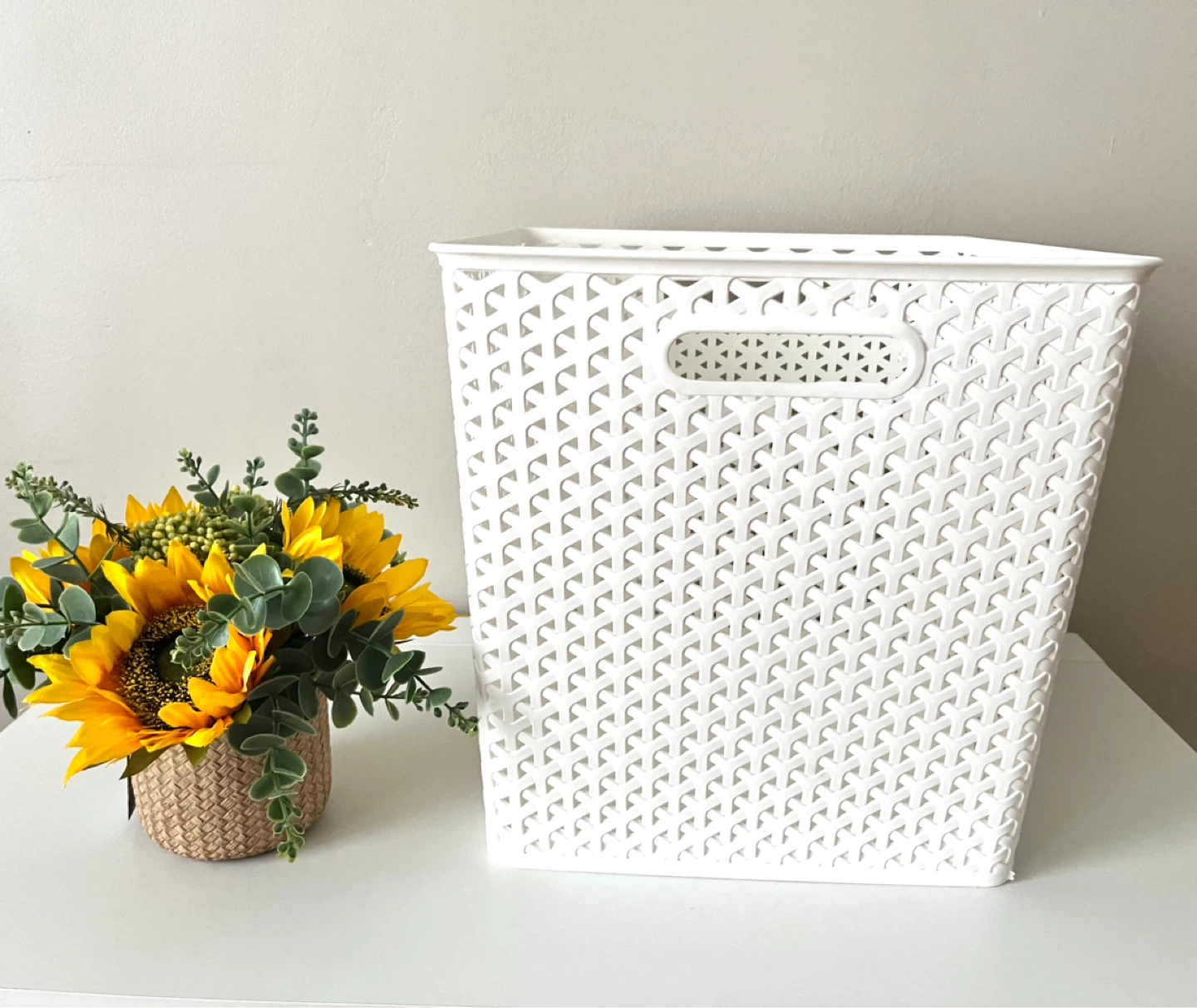 White Storage Basket 30L/32qt - photo 2