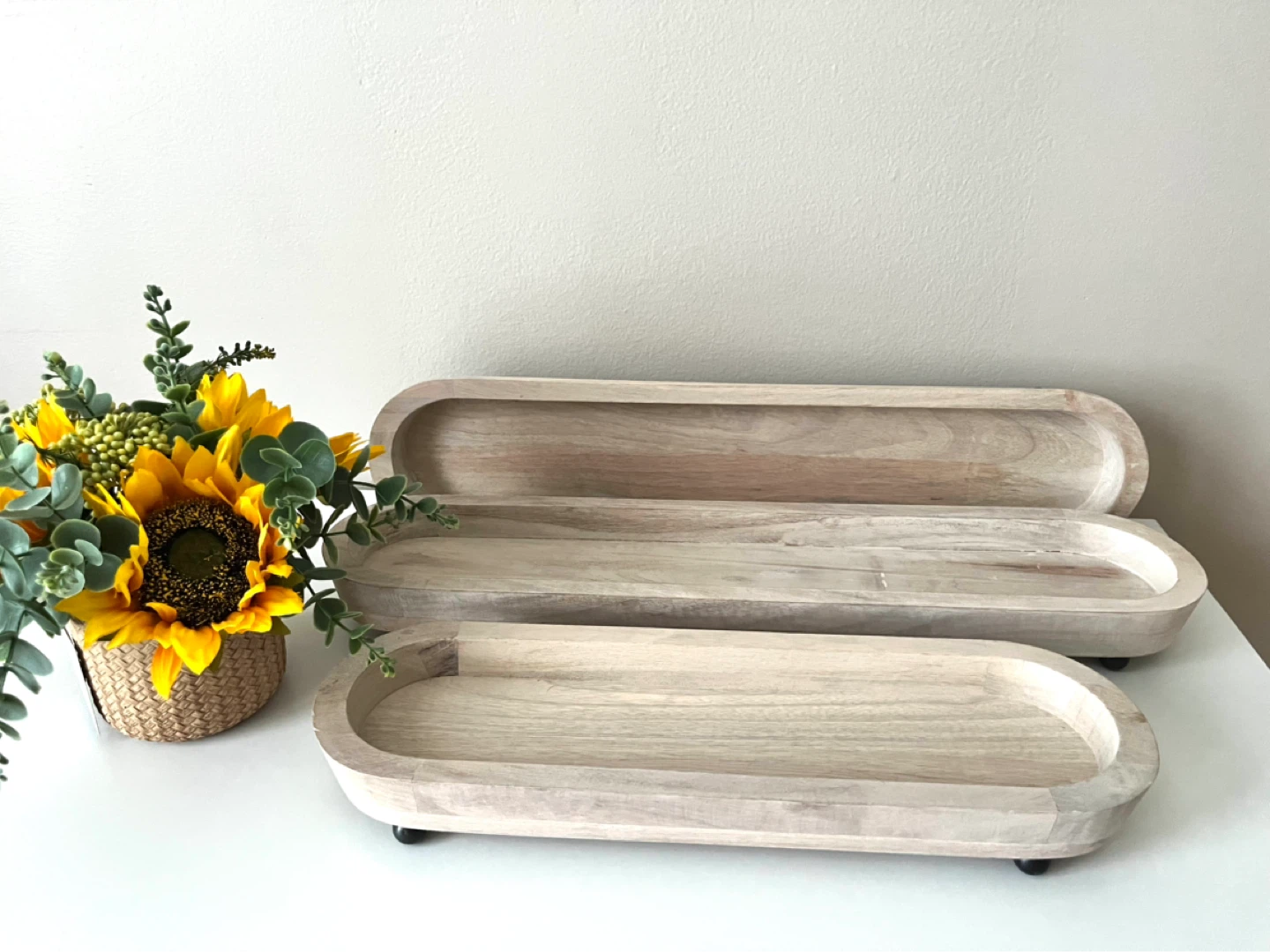 Wooden Trays - Set of 3