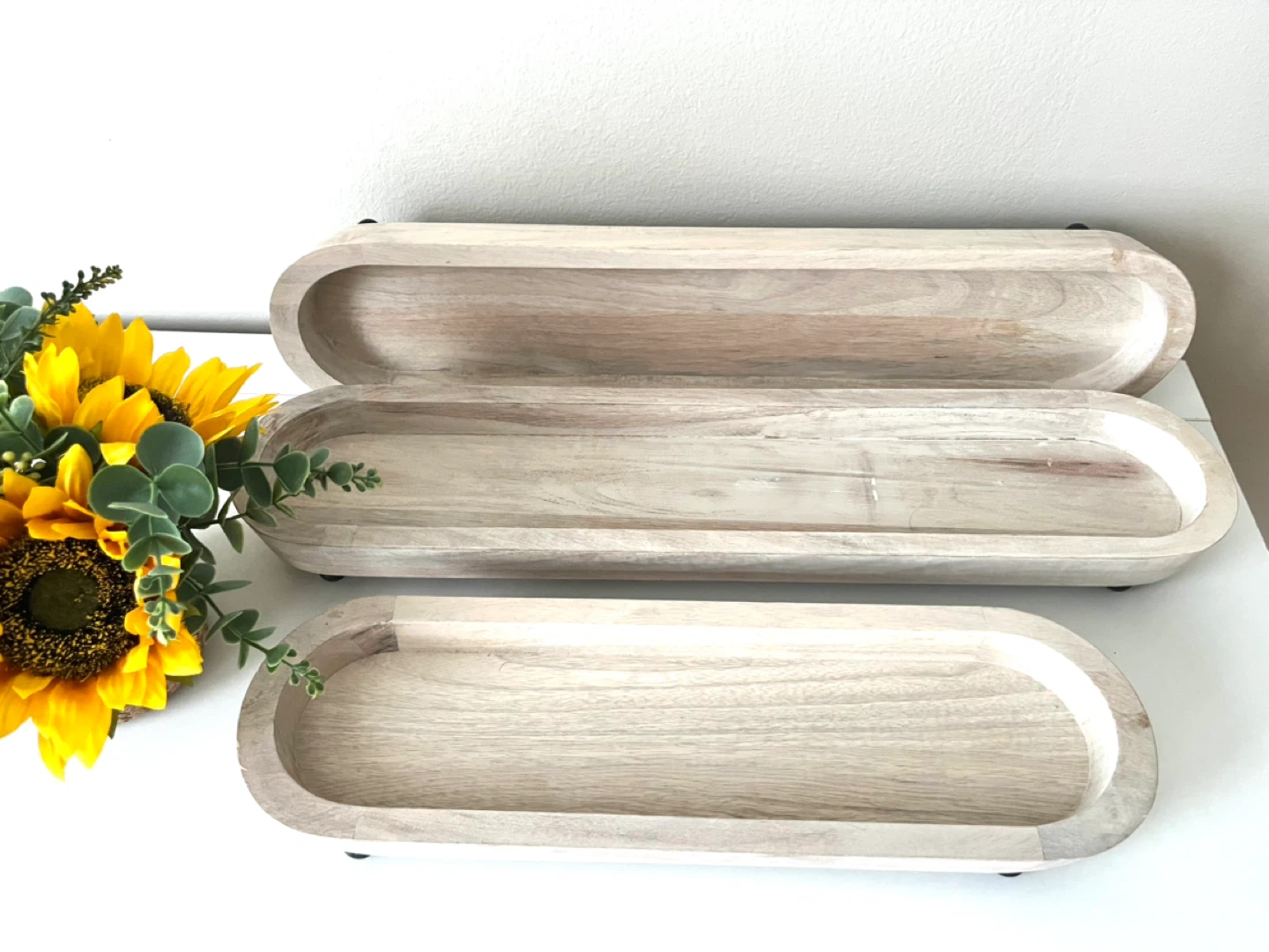 Wooden Trays - Set of 3 - photo 2