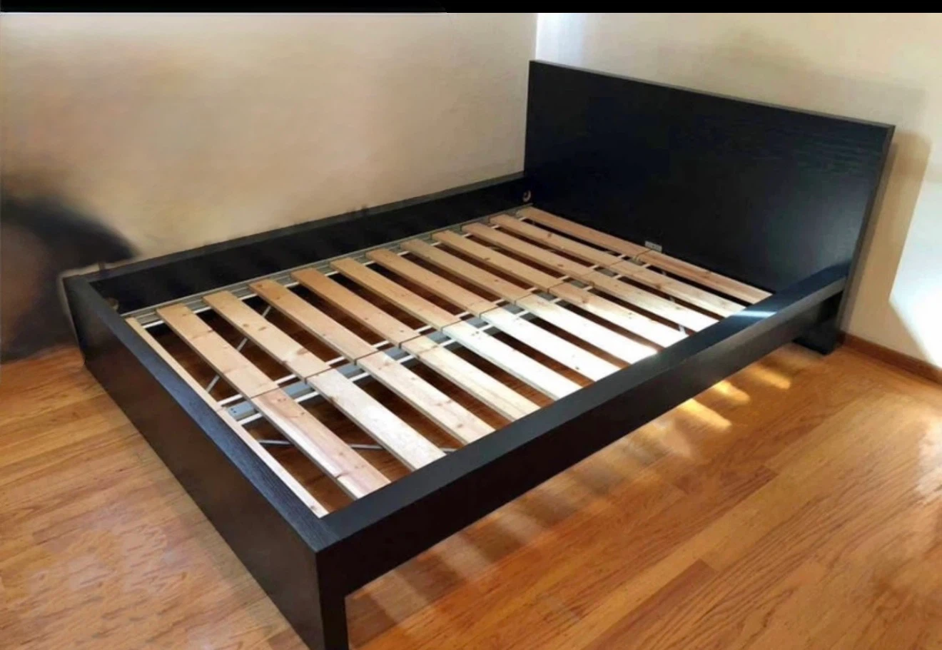 IKEA Malm Bed Frame - Black-Brown
