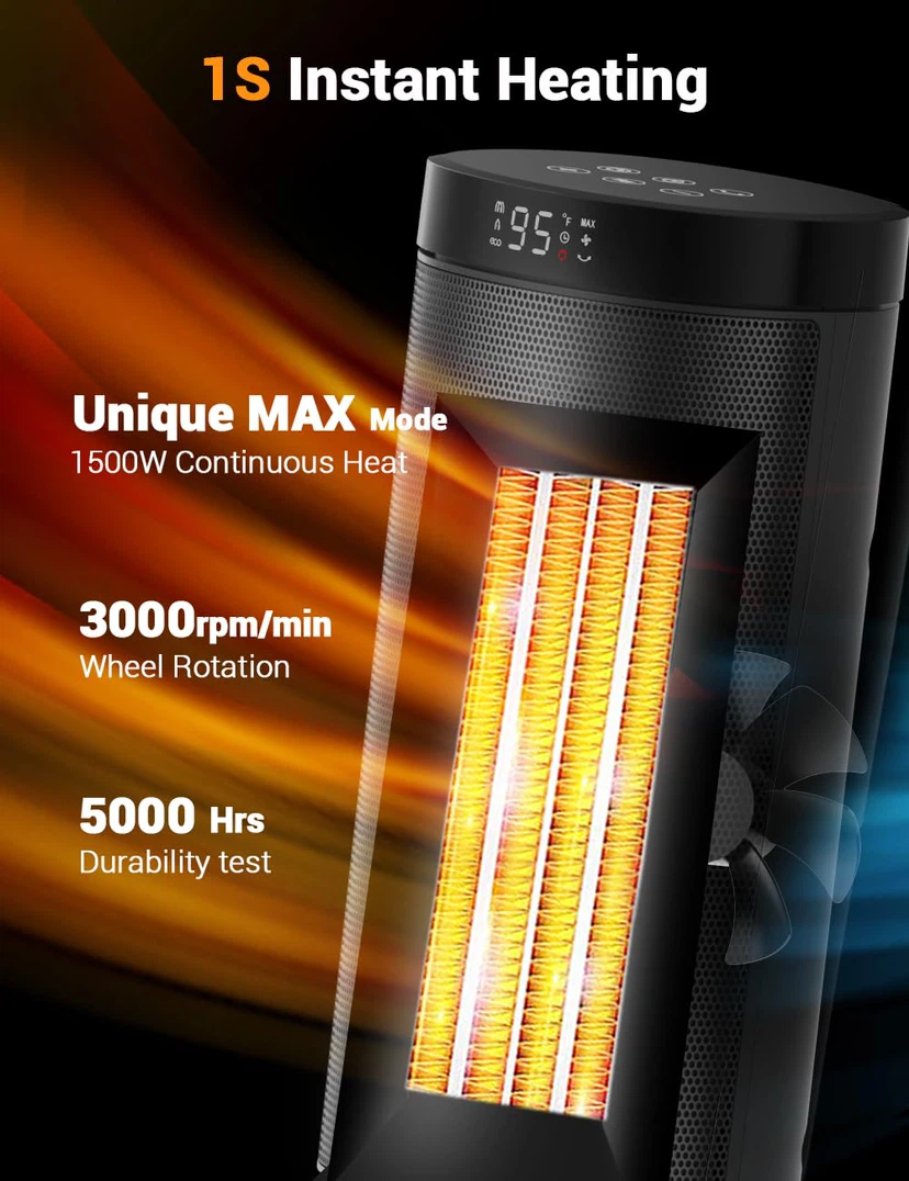 Sunnote Space Heater for Indoor Use, with Thermostat - photo 2