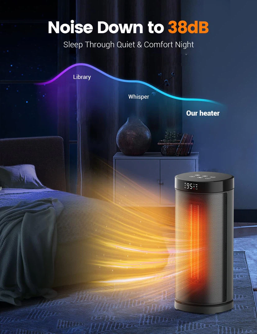Sunnote Space Heater for Indoor Use, with Thermostat - photo 5